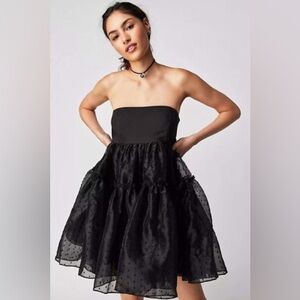 Free People Theo Summer Puff Mini Dress